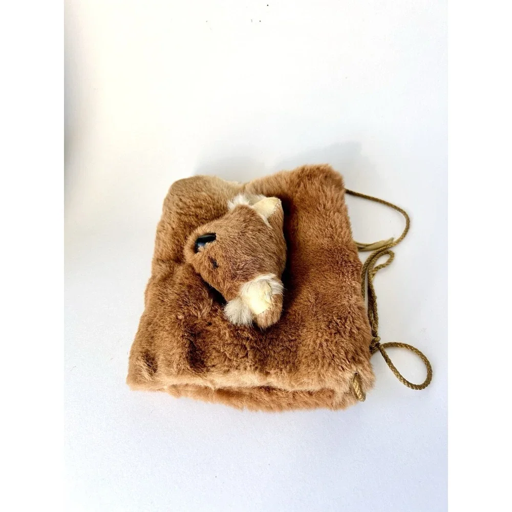 Vintage Koala Bear Stuffed Purse & Hand Warmer Australian Souvenir‎ 8x6